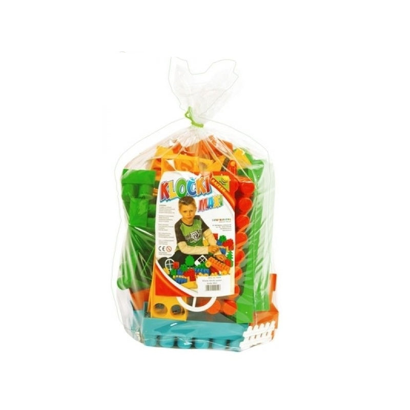 Set cuburi de construcție 80 piese 56 mm Tupiko cu mașini și accesorii pentru copii