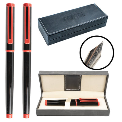 Set Pix + Stilou Negru/Rosu, Etui Negru - Nebo