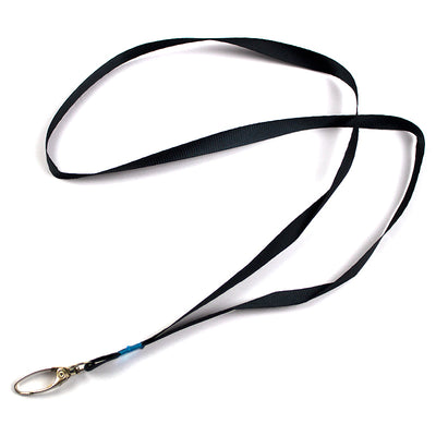 Snur Textil Cu Carabina Pentru Buzunar Ecuson, L 1Cm, L 85Cm - Negru