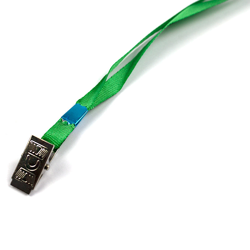 Snur Textil Cu Clip Pentru Buzunar Ecuson, Lungime 85 Cm - Verde