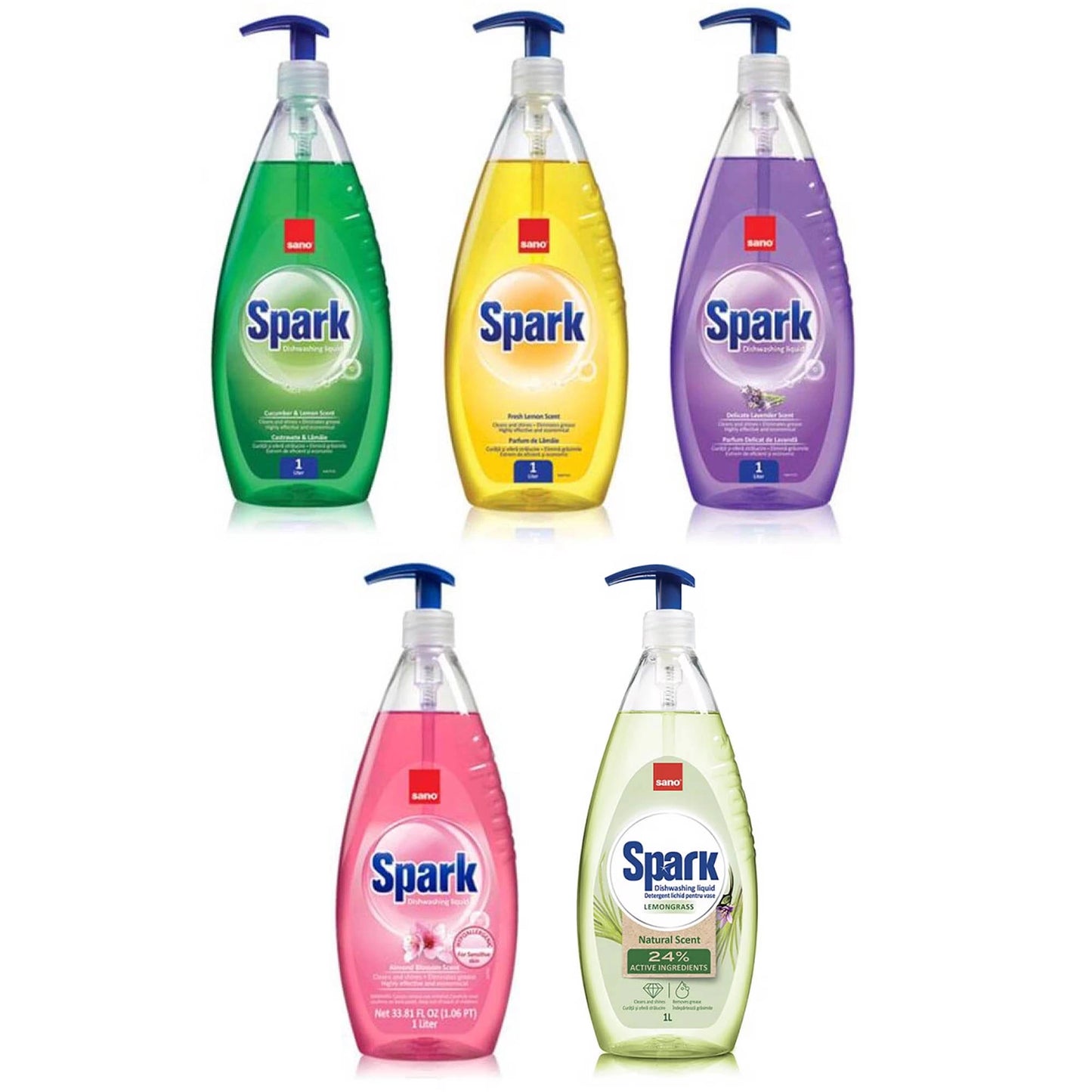 Detergent Vase Lichid Sano Spark 700Ml