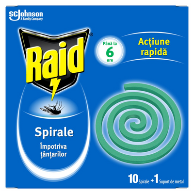 Insecticid Tantari Sprirale Raid 10Buc