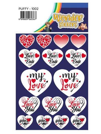 Sticker Puffy Love Series 1002 Tanex