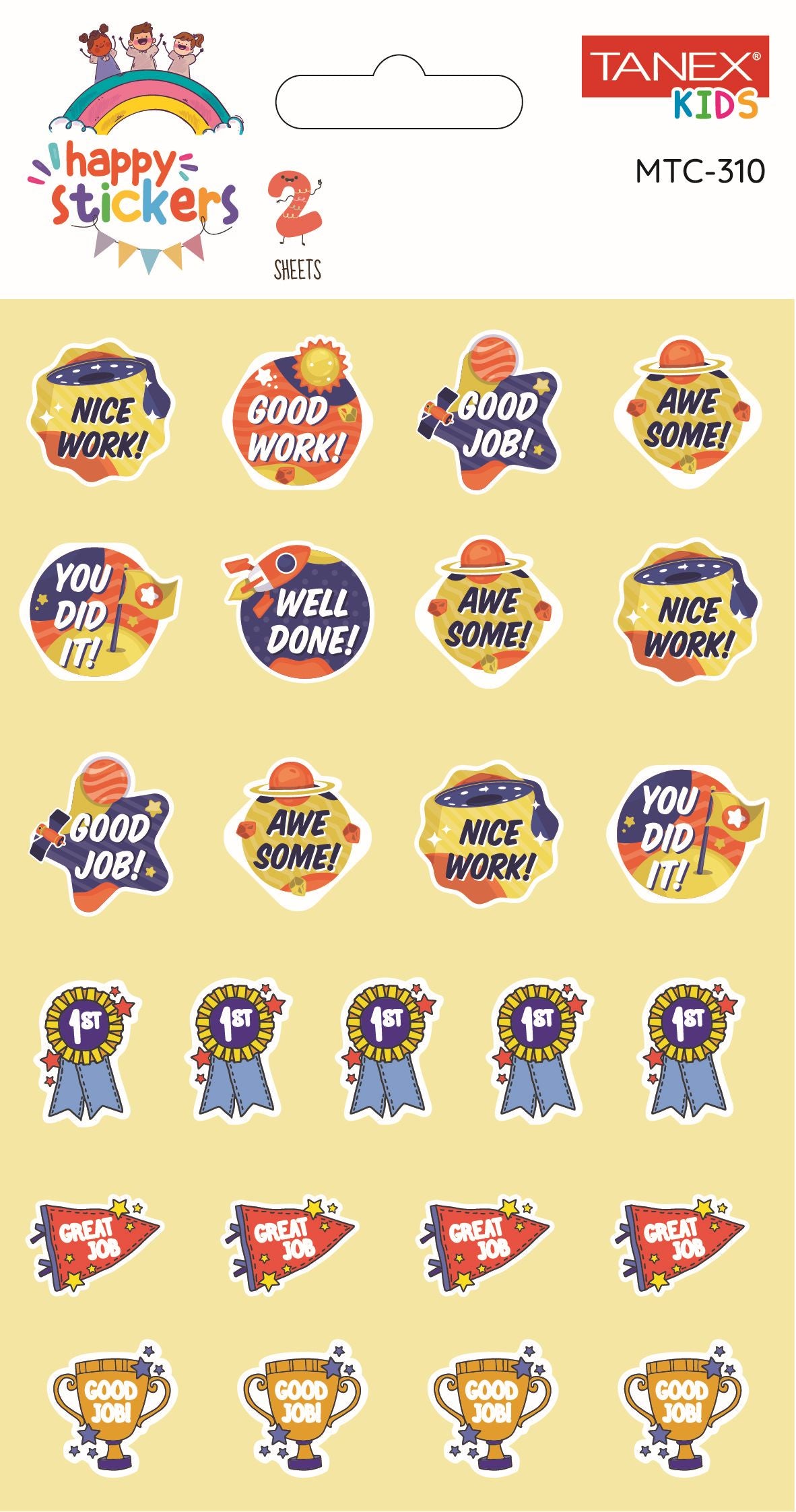 Sticker Recompense Nice Work 2/Set Mtc-310 Tanex
