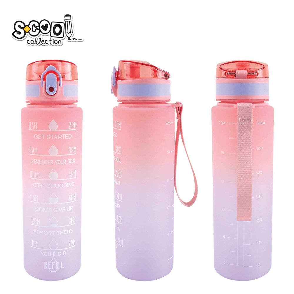 Sticla Apa Plastic 700 Ml Light Pink Motivationala S-Cool