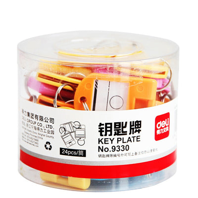 Suport Etichete Chei 24 Bucati Cutie Plastic Deli