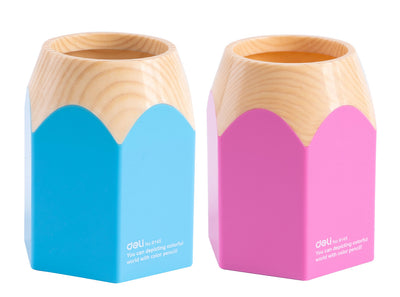 Suport Instrumente De Scris Creion Roz/Bleu Deli