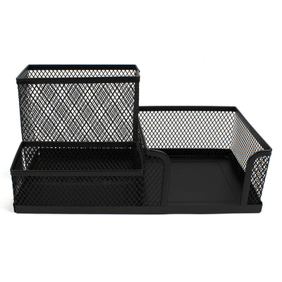 Suport Metalic 3 Compartimente Negru Evoffice