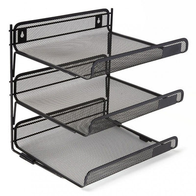 Suport Metalic Orizontal Documente Perete Set 3 Tavite Evoffice