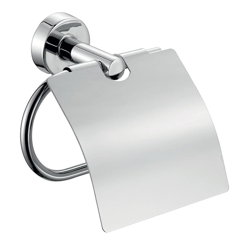 Suport Hartie Igienica Metal Cromat Cu Clapeta