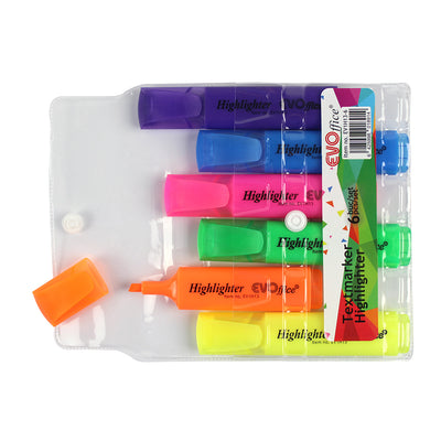 Set 6 Culori Textmarker Evoffice