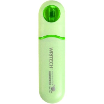 Textmarker verde neon Writech seria Astronaut cu fereastra vizualizare varf tesit 1-5.5mm pentru scoala si birou