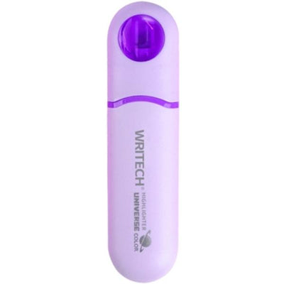 Textmarker violet neon Writech seria Astronaut cu fereastra vizualizare varf tesit pentru design si birou