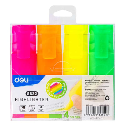 Textmarker Set 4 Accent S621 Deli