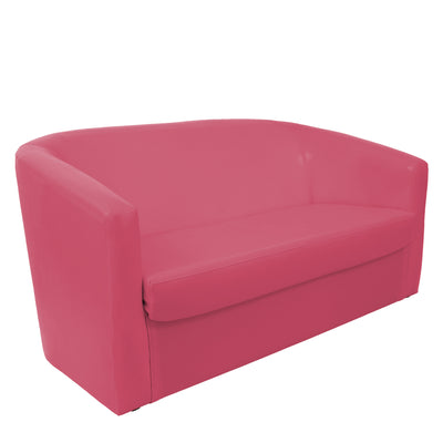 Canapea Tudor Imitatie Piele - Roz 21896