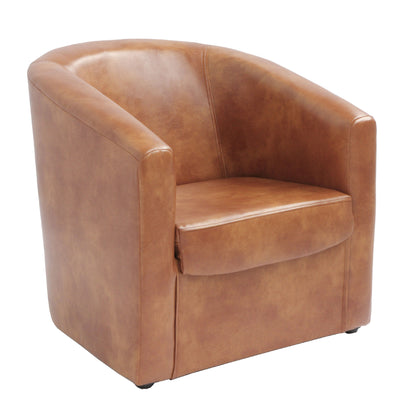 Fotoliu Tudor Imitatie Piele - Coniac 8070