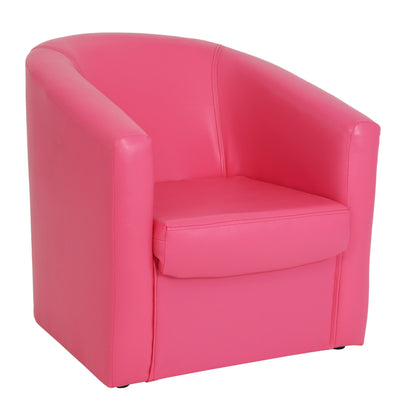 Fotoliu Tudor Imitatie Piele - Roz 21896