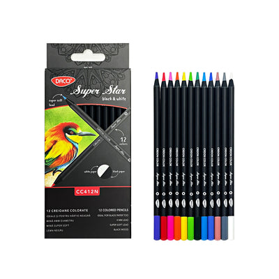 Creion Color 12 Black&White Daco Cc412N