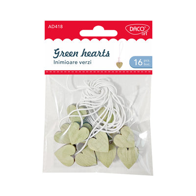 Accesorii Craft - Ad418 Inimioare Verzi Daco