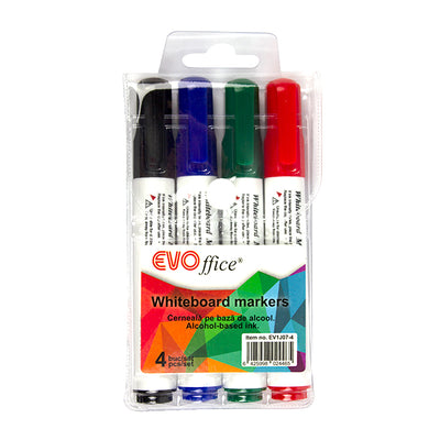Set 4 Culori Whiteboard Marker Evoffice