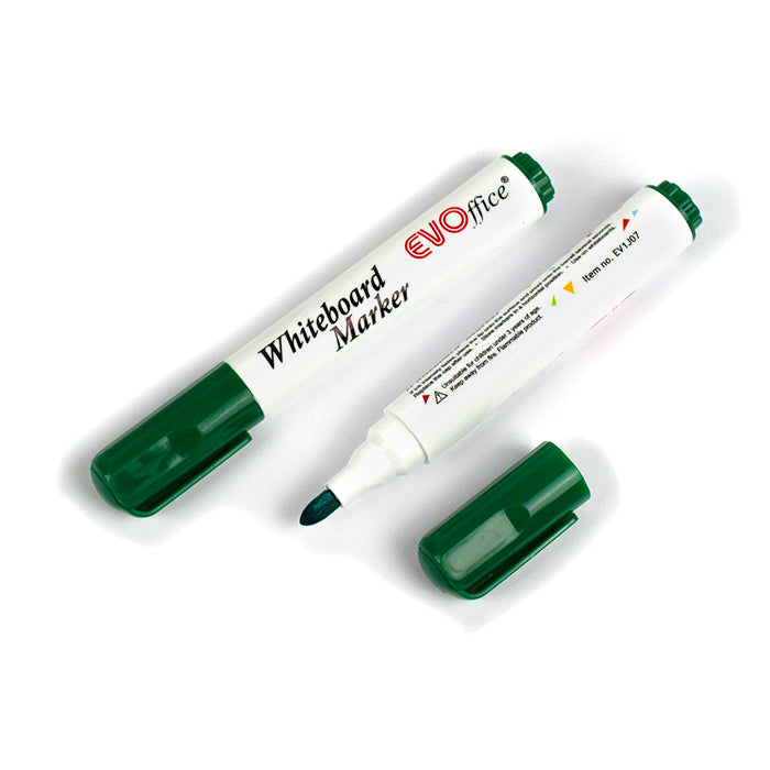 Marker verde pentru tabla magnetica Evoffice cu varf rotund 1-3mm sterge usor de pe whiteboard