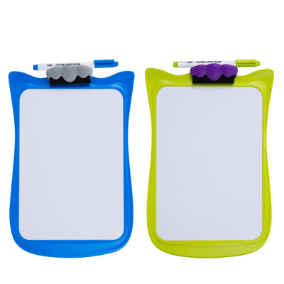 Whiteboard școlar Deli cu ramă din plastic 30x21 cm pentru scris și desenat cu markerul