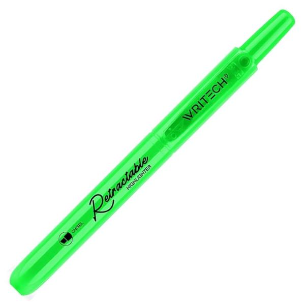 Textmarker Retractabil Writech Neon Verde