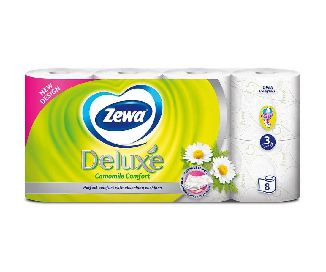 Hartie Igienica Zewa Deluxe 3 Straturi 8 Role