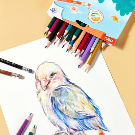 CREIOANE COLORATE PLASTIC 36 CULORI CU GUMA DELI