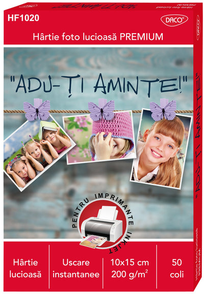HARTIE FOTO 10X15 CM 200G 50 COLI DACO HF1020