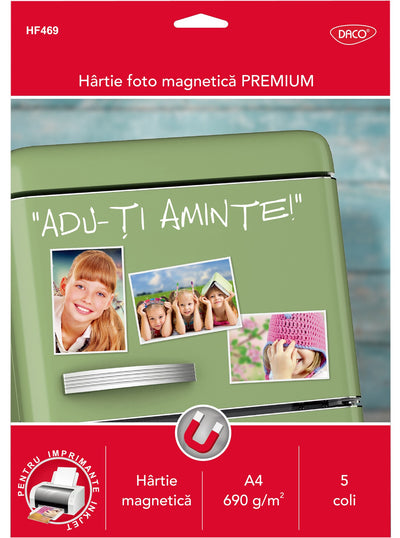HARTIE FOTO MAGNETICA A4 690G 5 COLI DACO HF469
