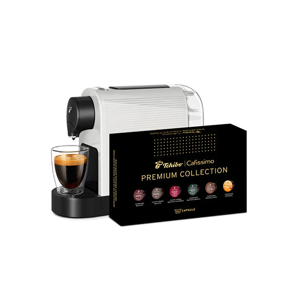 Espressor capsule Tchibo Cafissimo Pure Plus, white + set 60 capsule cafea Tchibo Classic Collection