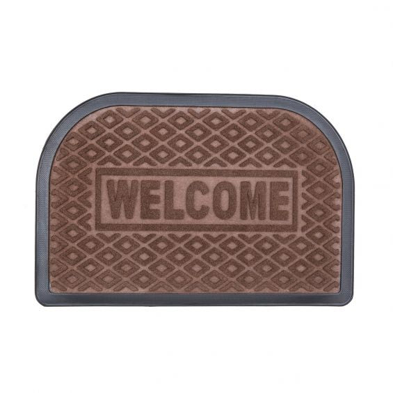 Covor Intrare Semicerc Cauciuc 60X40Cm