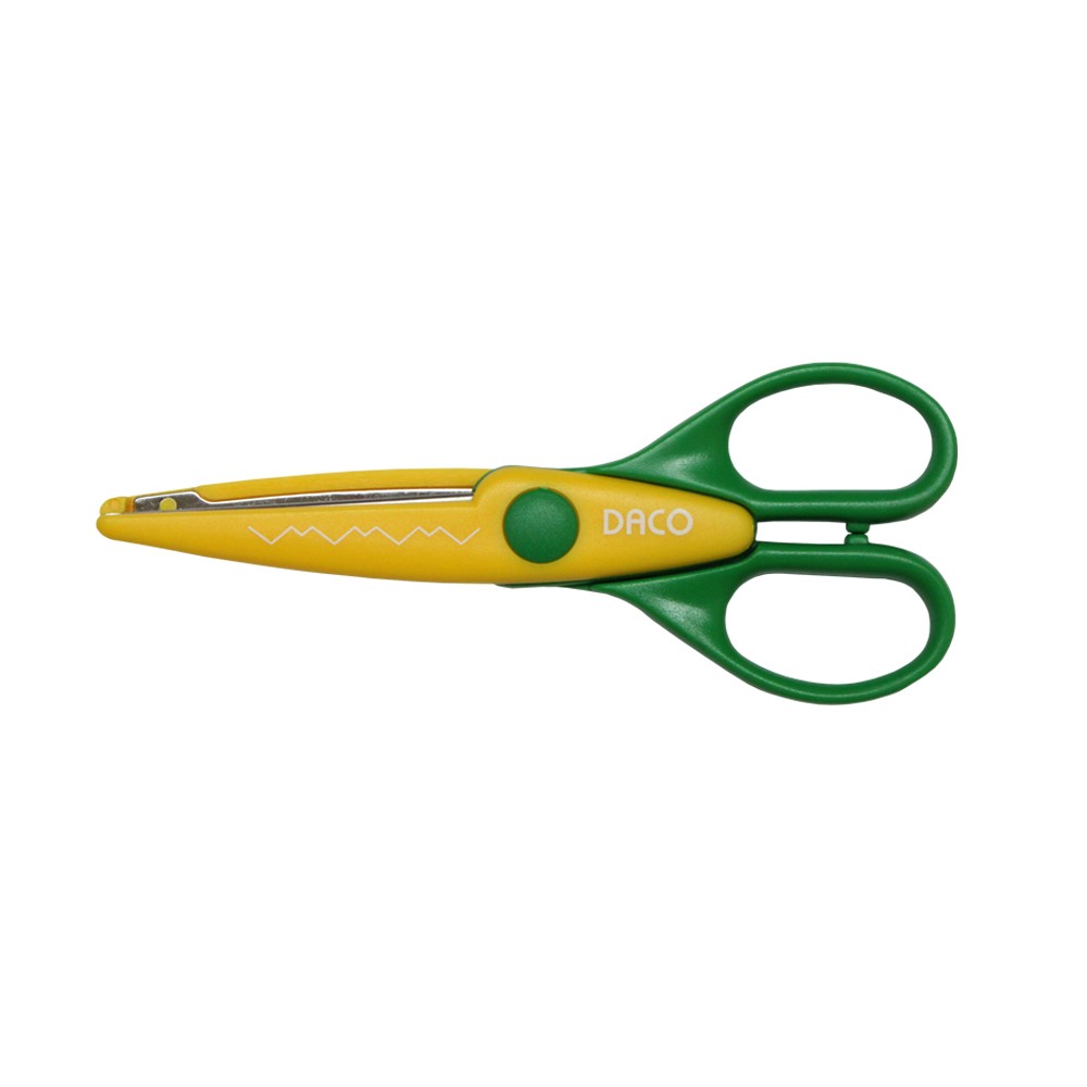 Foarfecă Zig-Zag Daco FF420, 16.5 cm, pentru Hârtie și Țesături, Tăieturi Decorative
