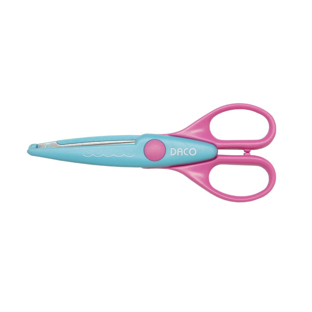 Foarfecă Zig-Zag Daco FF420, 16.5 cm, pentru Hârtie și Țesături, Tăieturi Decorative