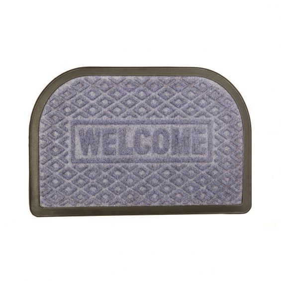 Covor Intrare Semicerc Cauciuc 60X40Cm