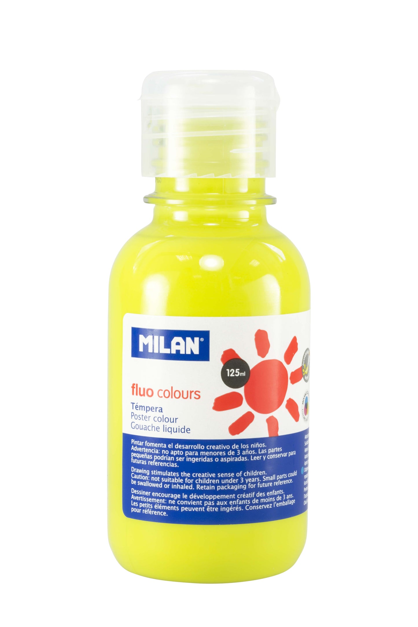 TEMPERA 125ML/CULOARE FLUORESCENTA GALBEN 034421