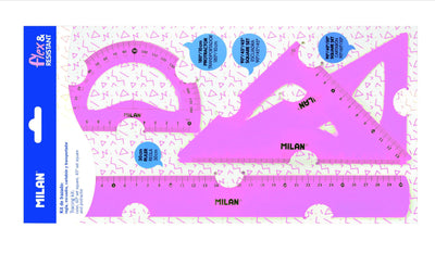 SET GEOMETRIE ROZ MILAN 359801P