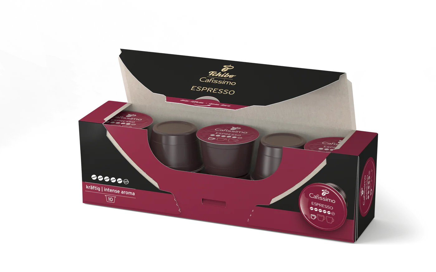 Cutie 10 capsule cafea Tchibo Cafissimo Espresso Intense Aroma