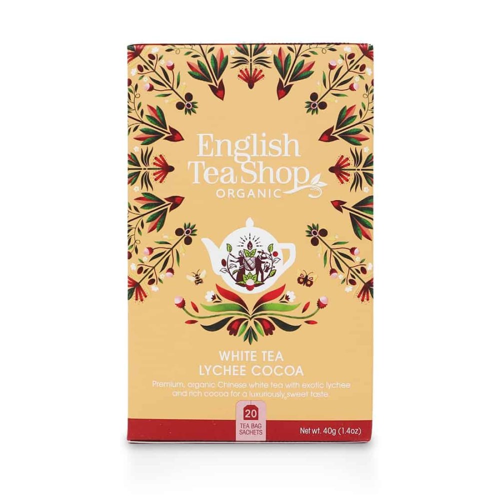 English Tea Shop Ceai alb cu litchi si cacao 20x2g