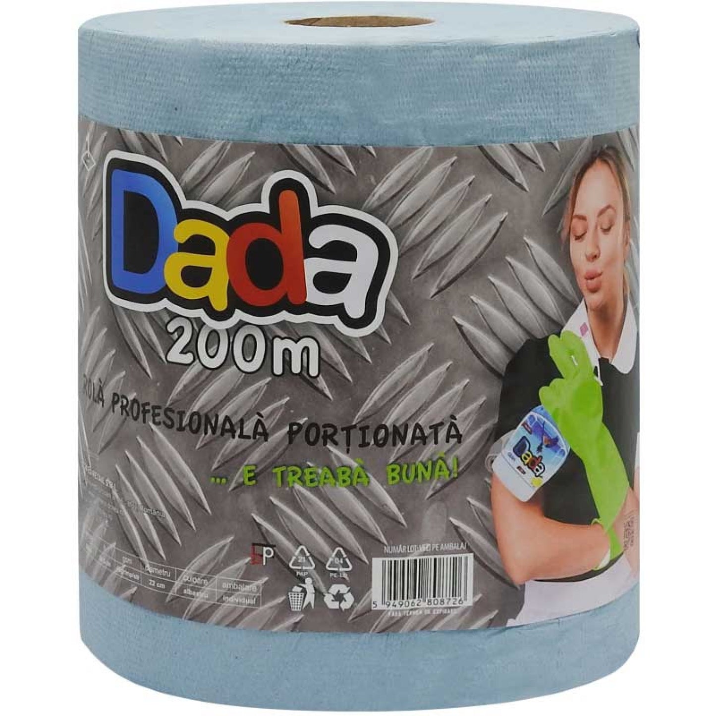 Prosop Hartie Industriala Albastra Dada 1 Strat 200M