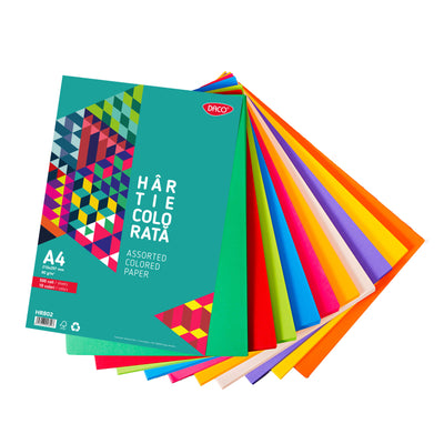 HARTIE COLORATA HR802  A4  500COLI  10 CUL  DACO 80G/MP