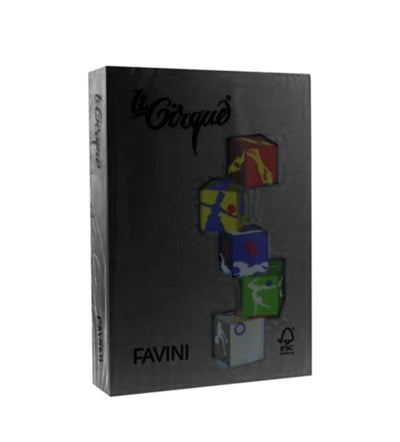 CARTON COLOR 160G/MP  A4  NEGRU FAVINI