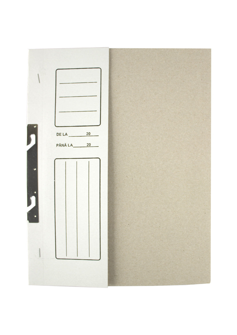 Dosar incopciat 1/2 carton alb EVOffice