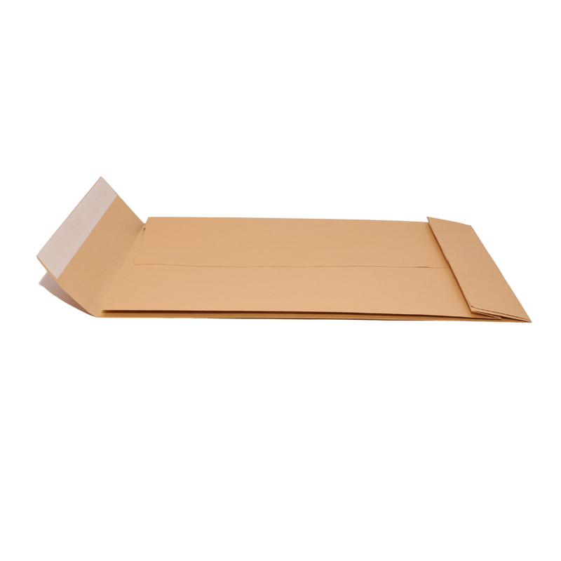 Plic B4 (250x353 mm) kraft, siliconic cu burduf 5 cm 130 gr/mp