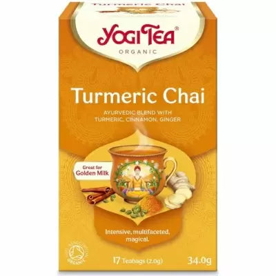 Ceai bio cu Turmeric curcuma , 17 pliculete 34g, Yogi Tea