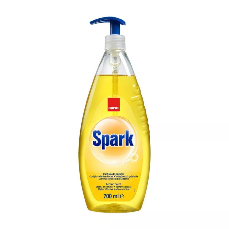 Detergent Vase Lichid Sano Spark 700Ml - Lămâie