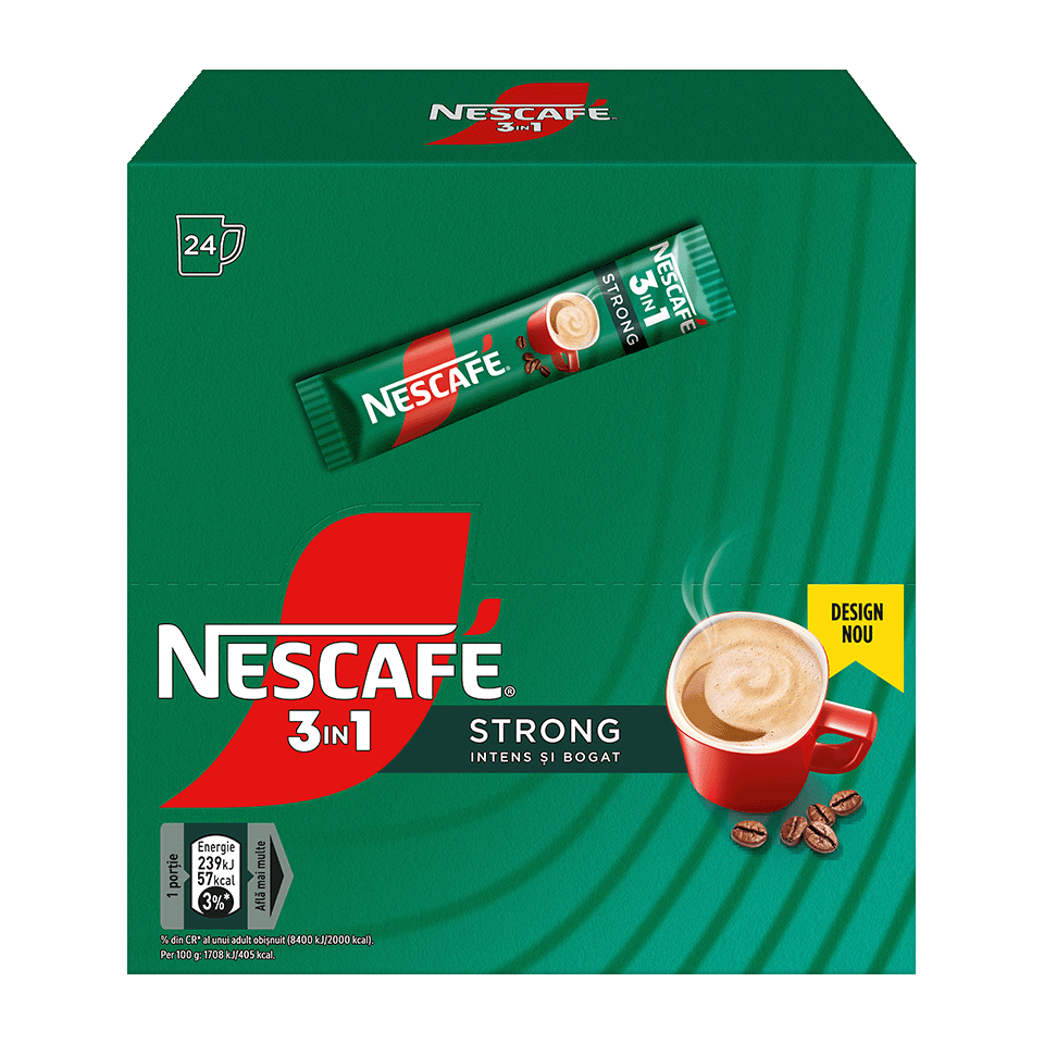 Cafea instant Nescafe 3 in 1 Strong 15 g
