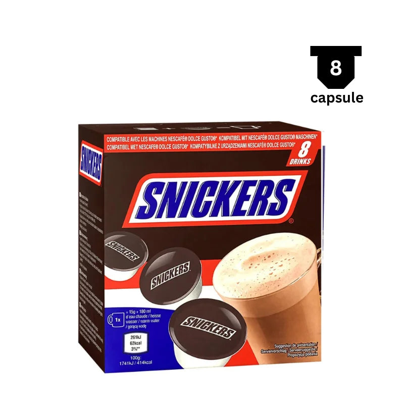 Snickers Ciocolata Calda, Compatibil Nescafe Dolce Gusto 8 Capsule