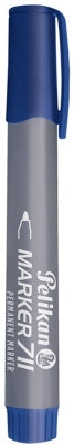 Marker permanent 711, reincarcabil, varf rotund, culoare albastru, Pelikan